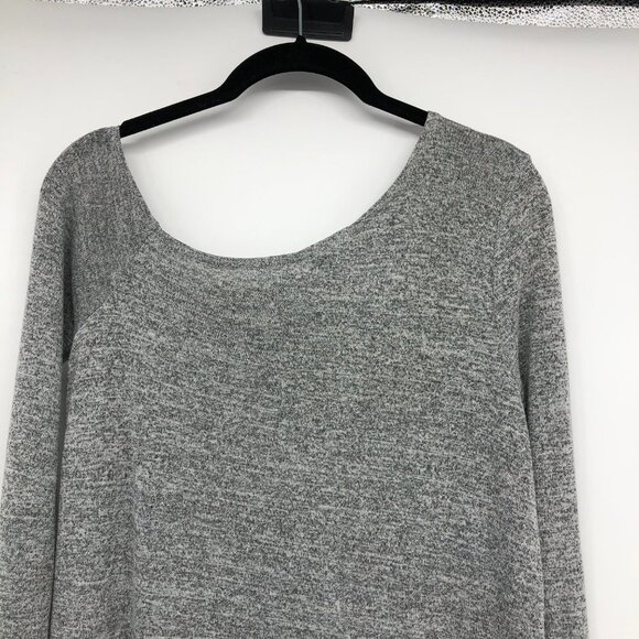 Aritzia Wilfred Free Grey Brinkley Dress Reposa Off One Shoulder Mini Dress S - Picture 11 of 16